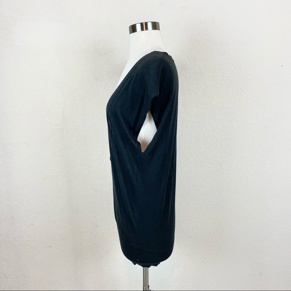 Ann Taylor LOFT Sweater Low Cut V-Neck Cotton - Picture 2 of 6